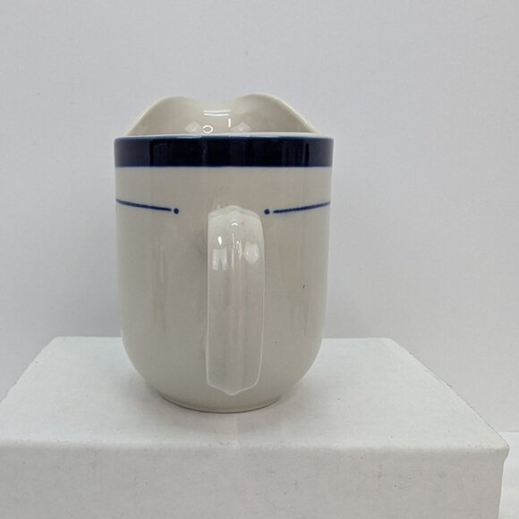 Sango Permastone Stoneware 316 Sahara Blue Flower 8 Oz Creamer Jug - Picture 4 of 7